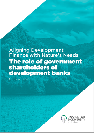 Aligning Development Finance with Nature’s Needs: The role of government shareholders of development banks